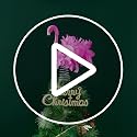 Pink Flamingo Christmas Tree Topper with Fluffy Feathers (9.8")