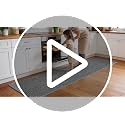 Non-Slip Kitchen Rug 17"x30" Washable Absorbent Chenille Floor Mat
