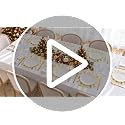 APUDWN 200 Pcs Christmas Mesh Placemat 13" Round Gold Reindeer (Variation: Christmas gold / 200)