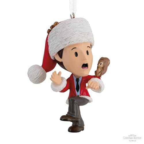 Hallmark Christmas Vacation Ornament Clark Griswold with Squirrel - Holiday Tree Decor