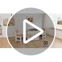 4-in-1 Kids Activity Table and Chair Set with Storage Drawer - Ivory White
