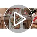 Baccessor Christmas Gingerbread Man Table Runner 13x48 Burlap - Funny Candy Cane Xmas Decor