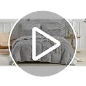 Reversible Botanical Branch Duvet Cover Set - King Size 3-Piece Bedding