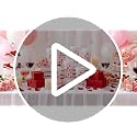 Bokon 12 Pack Clear Plastic Cups with Lids 16oz Boho Christmas Tree Design