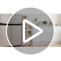 Slim Bathroom Storage Cabinet, 2-Tier Rolling Organizer with Clear Doors