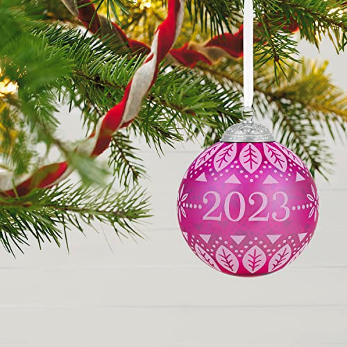 Hallmark Keepsake Christmas Ornament 2023 Commemorative Glass Ball - Gifts for Her