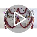 50FT Halloween Metallic Tinsel Garland with Pumpkin Spider Bat Ornaments