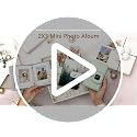 Vintage Floral Mini Photo Album for 2x3 Inch Instant Film, 56 Pockets