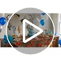 Fishing Party Decorations Set with Large Net and 10 Fish Cardboard Cutouts