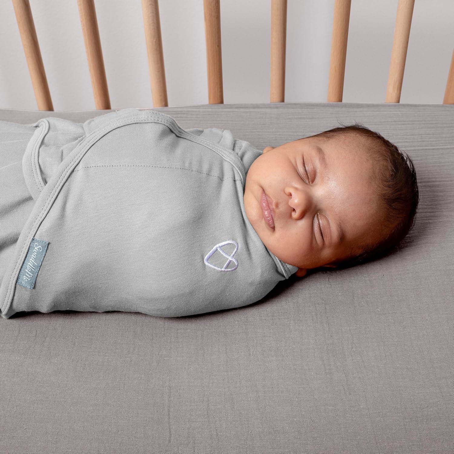 SwaddleMe by Ingenuity Baby Swaddle Blanket - 100% Cotton, 0-3 Months, Improves Sleep & Calms Reflex | Tropical Dino, 2-Pack