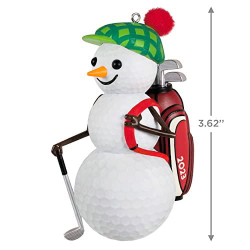 Hallmark Keepsake Christmas Ornament 2023 Jolly Golfer Snowman Gift