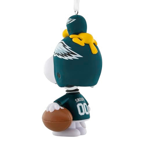 Hallmark Peanuts Philadelphia Eagles Ornament - Snoopy Bobblehead - Peanuts Bouncing Buddy Eagles Holiday Decor
