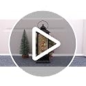 Eldnacele Carolers Singing Snow Globe Lantern with 6 Hour Timer