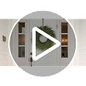 24-Inch Artificial Norfolk Pine Christmas Wreath for Front Door