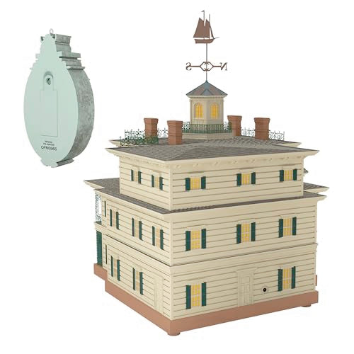 Interactive Haunted Mansion Christmas Tree Topper with Light & Sound