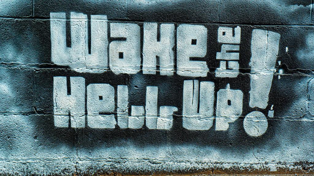 Wake The Hell Up! 12oz Ultra-Caffeinated Ground Coffee, Low Acid, Medium-Dark Roast