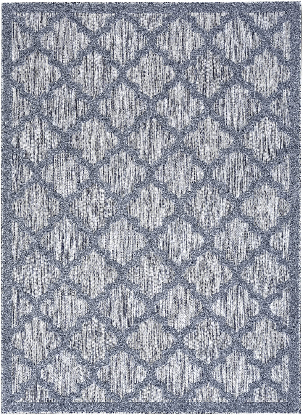 Nourison Home Easy Care Denim Blue 5' x 7' Area Rug - Easy Clean, Non Shedding, Bed Room, Living Room, Dining Room, Kitchen (5' x 7')