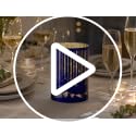 Meteor Snow Mountain LED Candle Holders Set of 3 - Star Moon Mountain Decor
