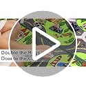 Kids City Road Playmat Rug, Non-Slip Educational Car Track Carpet, 40x24"