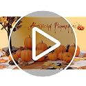 8-Piece Artificial Foam Pumpkin Set for Fall Halloween Thanksgiving Decor