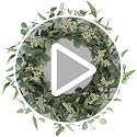 20-Inch Eucalyptus Wreath for Front Door, Rustic Farmhouse Greenery Decor