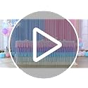 6ft Pink Chiffon Tutu Table Skirt for Parties and Baby Showers