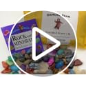 2 Pounds Tumbled Polished Natural Gemstones with Rock & Mineral Guidebook
