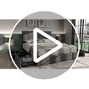 Queen Size Upholstered Platform Bed Frame with 4 Storage Drawers