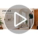 71"x26" Arched Full Length Mirror – Standing Floor Mirror with Gold Frame