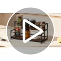 2-Tier Coffee Syrup Organizer Rack - 10-Bottle Countertop Display Stand