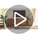 70-Inch Wide Dresser and TV Stand with 12 Fabric Drawers, Rustic Brown