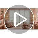Ivory Daisy Flower Sheer Curtains - 2 Panels, 52x84 Inches
