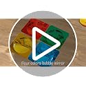 4PCS Sensory Bubble Mirrors 10x10 Inch, Shatterproof Wall Decor for Kids