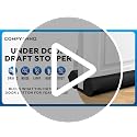 Under Door Draft Stopper - Double-Sided Bottom Gap Filler (Fits 30"-36", Black)