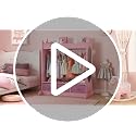 Kids Dress Up Storage Armoire with Mirror, Drawers and Hanging Rod - Pink