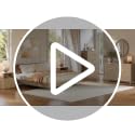 3-Piece Queen Floating Bed Frame Set with LED Lights & Matching Nightstands