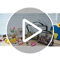 6-Pack Clear Toy Storage Bags with Handles, Waterproof PVC Organizer