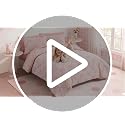 5-Piece Twin XL Comforter Set - Pink Bow Bedding for Girls