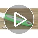 Kitchen Dish Scrub Brush with Handle and Built-in Scraper, 2-Pack