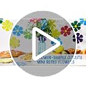 60 Retro Flower Cutouts for Hippie Party Decorations, 4.33-inch Paper Flowers
