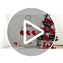 ANVAVO 16 Pack Christmas Stockings 18 Inch Red Felt Holiday Fireplace Decorations
