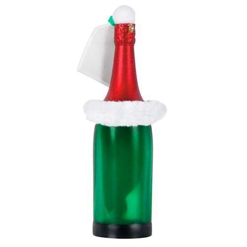 Hallmark Keepsake 2024 Cheers to Christmas Ornament – Wine Bottle Santa