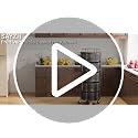 5-Tier Rotating Kitchen Storage Cart, Rolling Metal Wire Fruit Basket Stand