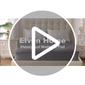 Elven Home Waterproof King Mattress Pad - Deep Pocket Quilted Cover (Grey)