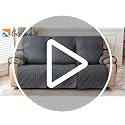 Waterproof Non-Slip Reclining Couch Cover for 3 Seats - Pet Friendly