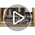 12-Pack Clear Plastic Stackable Shoe Storage Boxes, Foldable Closet Bins
