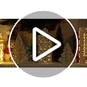 36-Piece DIY Paper Christmas Village Set - Cardboard Houses & Trees