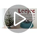 Leejec Christmas Tree Stand with Water Reservoir for 6ft Tree (5.1" Trunk) - Easy Setup, Water Level Indicator