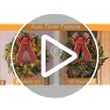 Christmas Wreath 16 Inches, with Metal Hanger, Pre-Lit Artificial