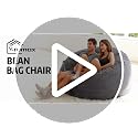 4FT Memory Foam Bean Bag Chair - Large Washable Dutch Velvet Lounger